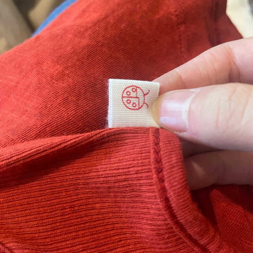 Good Luck Tee Red Racer Back Tank Size Small - Picture 4 of 6